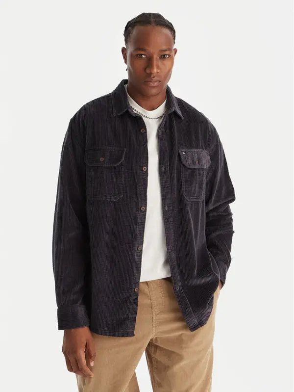 Quiksilver Quiksilver Košulja Venture Cord EQYWT04646 Tamnoplava Regular Fit