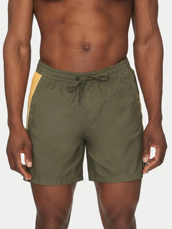 Quiksilver Quiksilver Kratke hlače EQYJV04136 Zelena Regular Fit