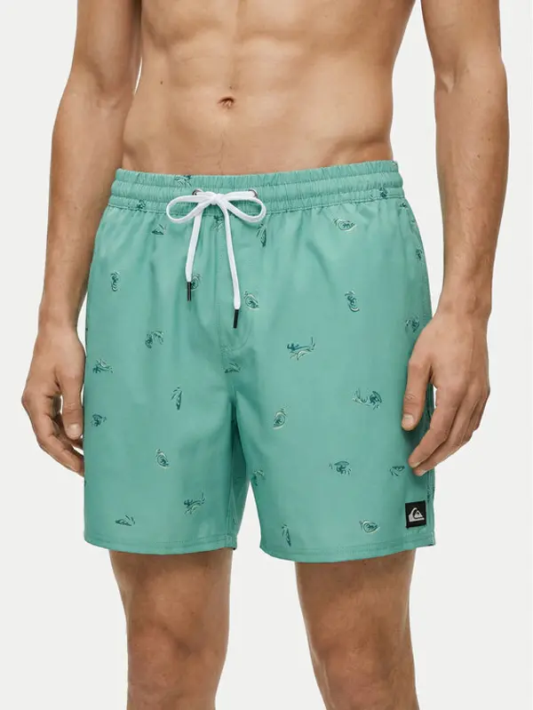 Quiksilver Quiksilver Kupaće gaće i hlače Stretch Printed Volley 16 EQYJV04217 Svijetloplava Regular Fit