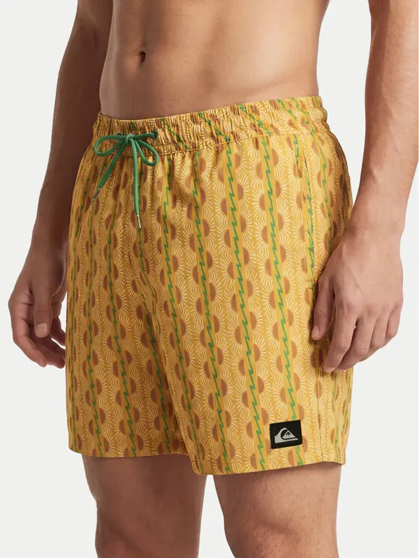 Quiksilver Quiksilver Kupaće gaće i hlače Stretch Printed Volley 16 EQYJV04217 Žuta Regular Fit