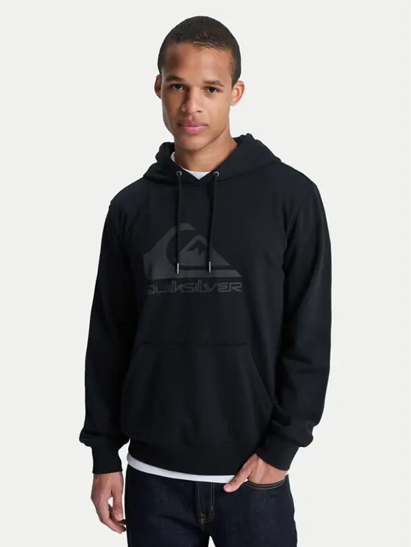 Quiksilver Quiksilver Majica dugih rukava Comp Logo EQYFT05053 Crna Regular Fit
