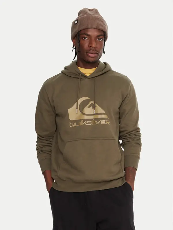 Quiksilver Quiksilver Majica dugih rukava Comp Logo EQYFT05053 Zelena Regular Fit