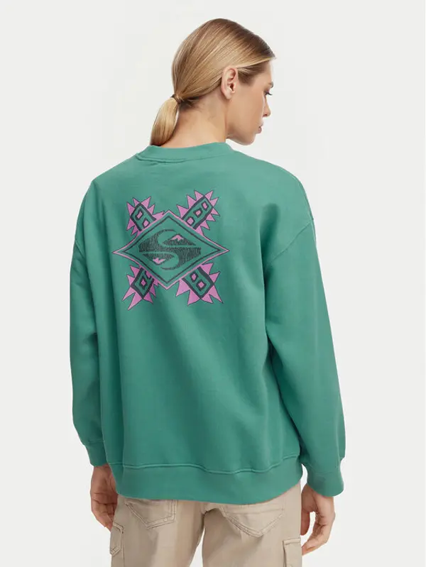 Quiksilver Quiksilver Majica dugih rukava EQWFT03188 Zelena Oversize