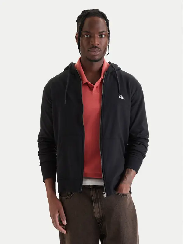 Quiksilver Quiksilver Majica dugih rukava EQYFT04952 Crna Regular Fit