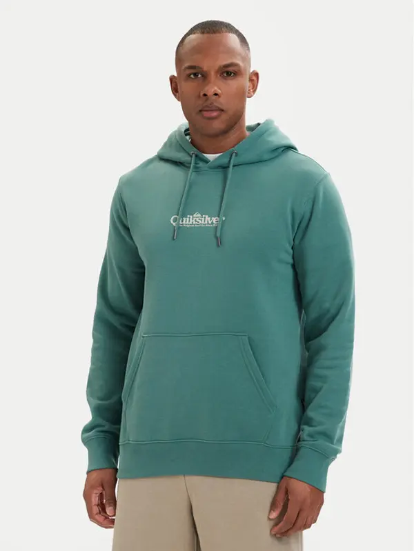 Quiksilver Quiksilver Majica dugih rukava EQYFT05136 Zelena Regular Fit