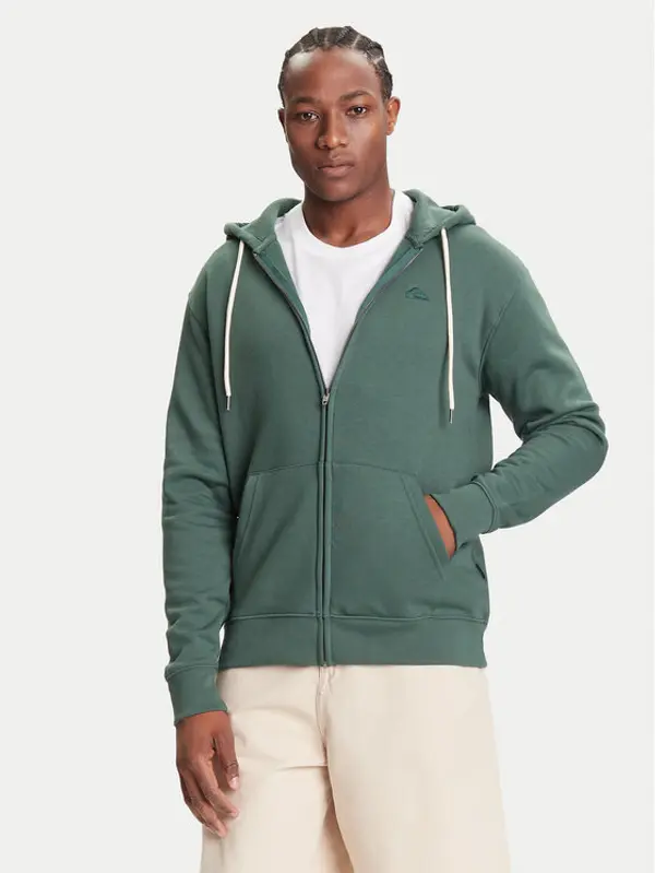 Quiksilver Quiksilver Majica dugih rukava EQYFT05160 Zelena Regular Fit