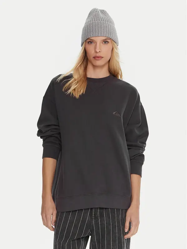Quiksilver Quiksilver Majica dugih rukava Essential Crew EQWFT03190 Siva Standard Fit