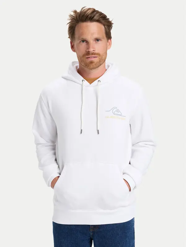 Quiksilver Quiksilver Majica dugih rukava Light Waves EQYFT05168 Bijela Regular Fit