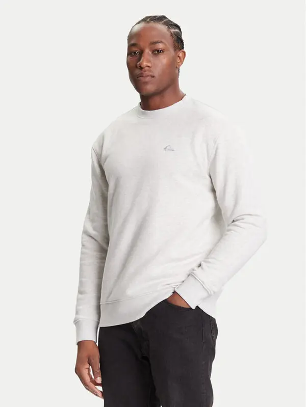 Quiksilver Quiksilver Majica dugih rukava Salt Water Crew EQYFT05158 Siva Regular Fit