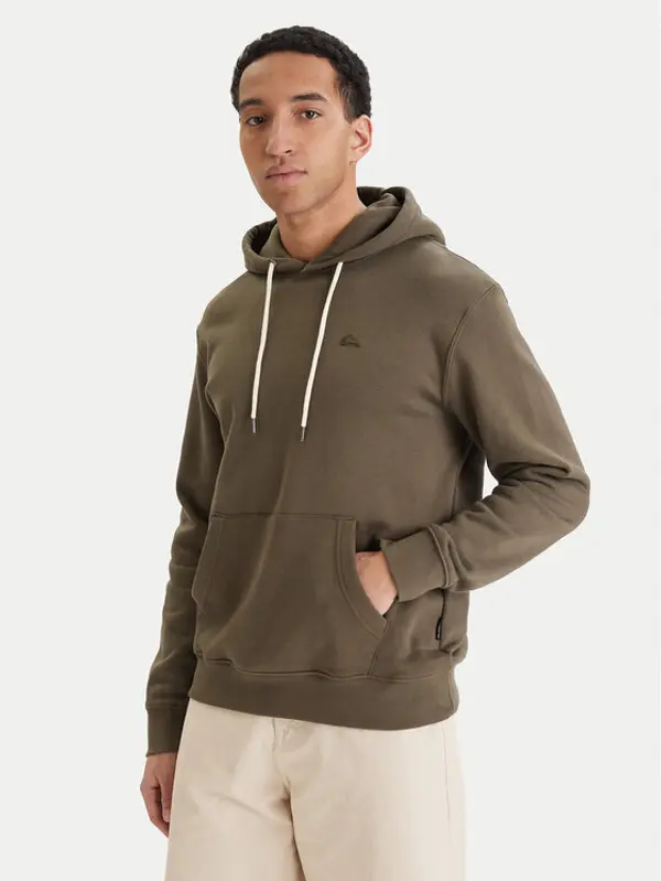 Quiksilver Quiksilver Majica dugih rukava Salt Water EQYFT05159 Zelena Regular Fit