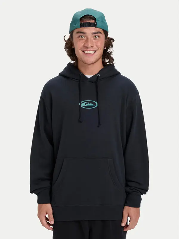 Quiksilver Quiksilver Majica dugih rukava Salt Water Graphic EQYFT05126 Crna Regular Fit