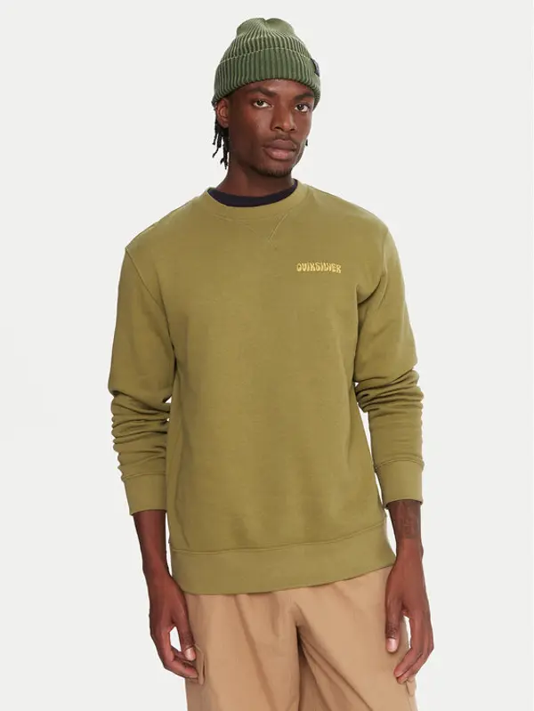 Quiksilver Quiksilver Majica dugih rukava Salt Water Graphic EQYFT05127 Zelena Comfort Fit