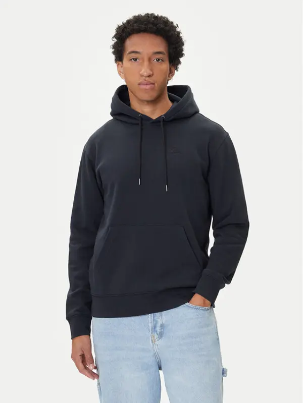 Quiksilver Quiksilver Majica dugih rukava Salt Water Hoodie EQYFT05159 Crna Regular Fit