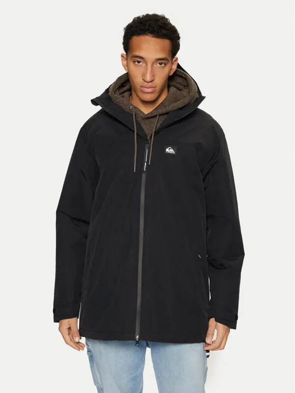 Quiksilver Quiksilver Parka Overcast 3K EQYJK04087 Crna Regular Fit