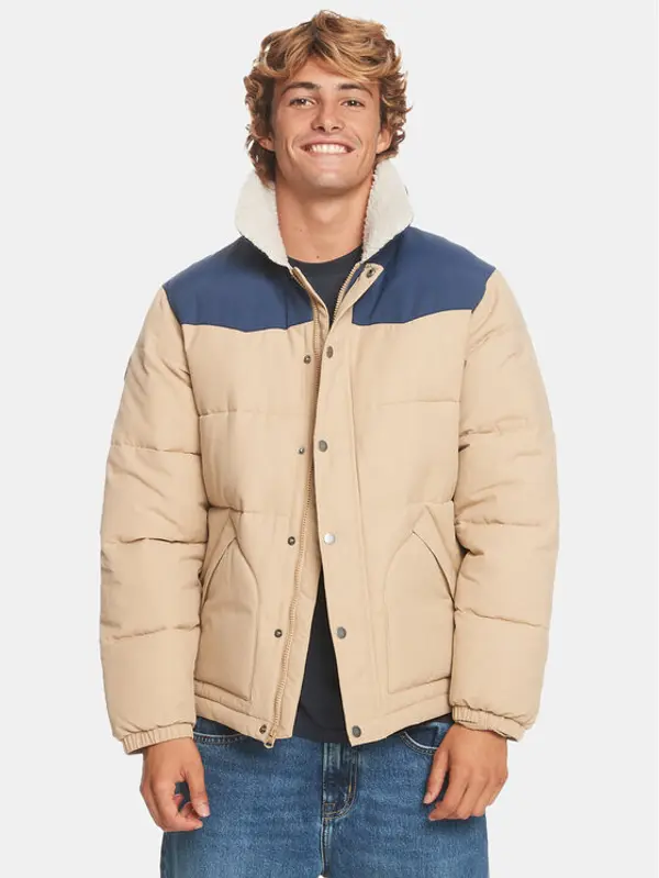 Quiksilver Quiksilver Pernata jakna The Puffer Jckt EQYJK03981 Bež Regular Fit