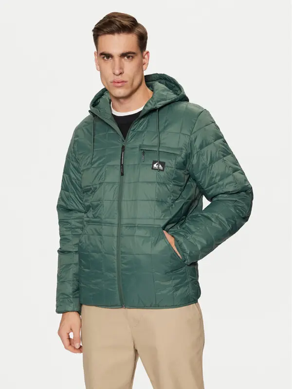 Quiksilver Quiksilver Prijelazna jakna Check Mate EQYJK04095 Zelena Regular Fit