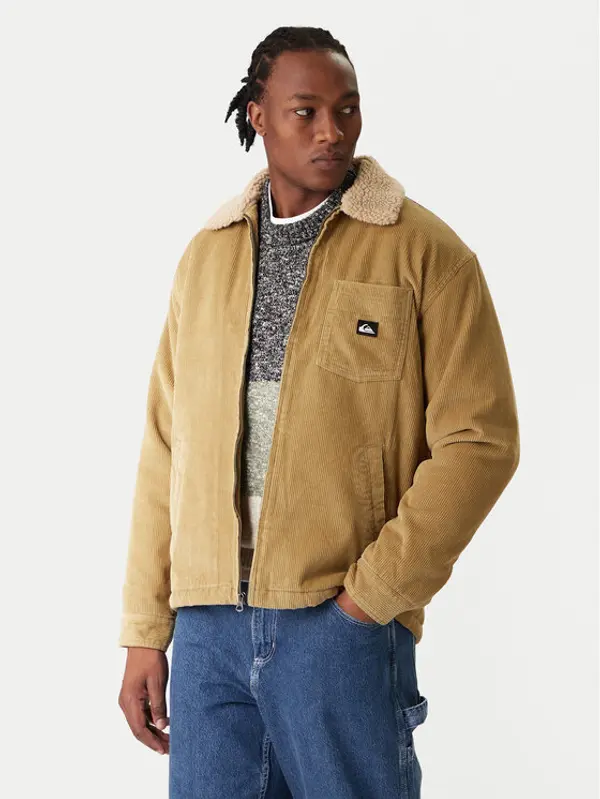 Quiksilver Quiksilver Prijelazna jakna Dna Sherpa Harrington EQYJK04201 Bež Regular Fit