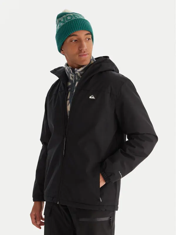 Quiksilver Quiksilver Prijelazna jakna Overcast 3K EQYJK04202 Crna Regular Fit