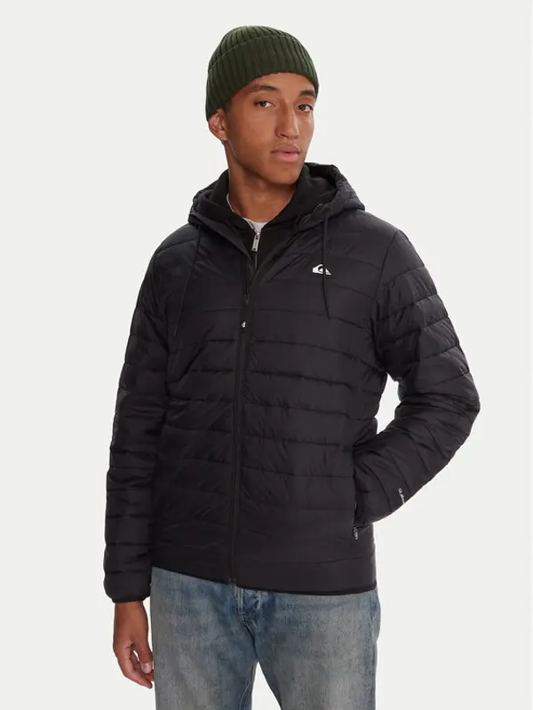 Quiksilver Quiksilver Prijelazna jakna Scaly Hood EQYJK04189 Crna Regular Fit