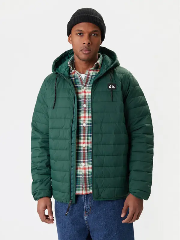 Quiksilver Quiksilver Prijelazna jakna Scaly Hood EQYJK04189 Zelena Regular Fit