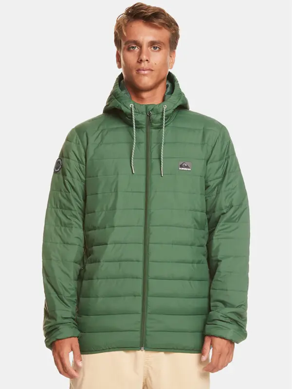 Quiksilver Quiksilver Prijelazna jakna Scaly Hood Jckt EQYJK04008 Zelena Regular Fit