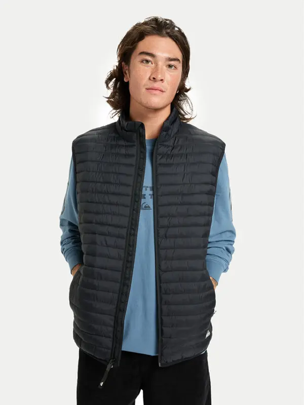 Quiksilver Quiksilver Prsluk Scaly Sleeveless EQYJK04191 Crna Regular Fit