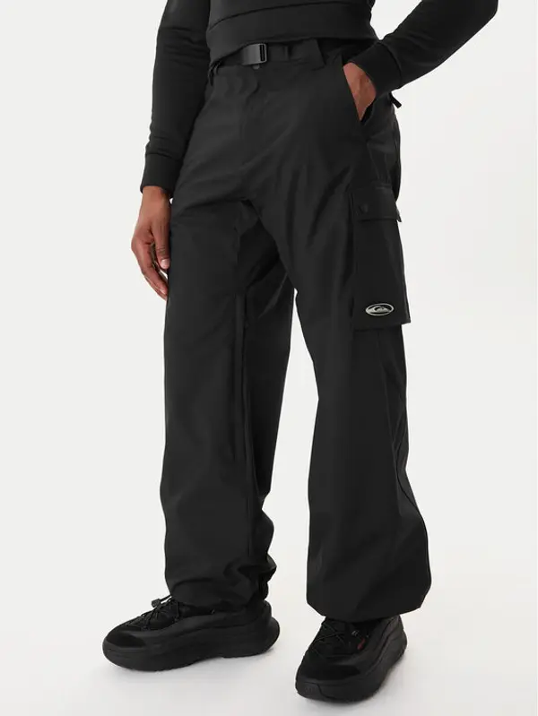 Quiksilver Quiksilver Skijaške hlače Snow Down Cargo EQYTP03231 Crna Relaxed Fit