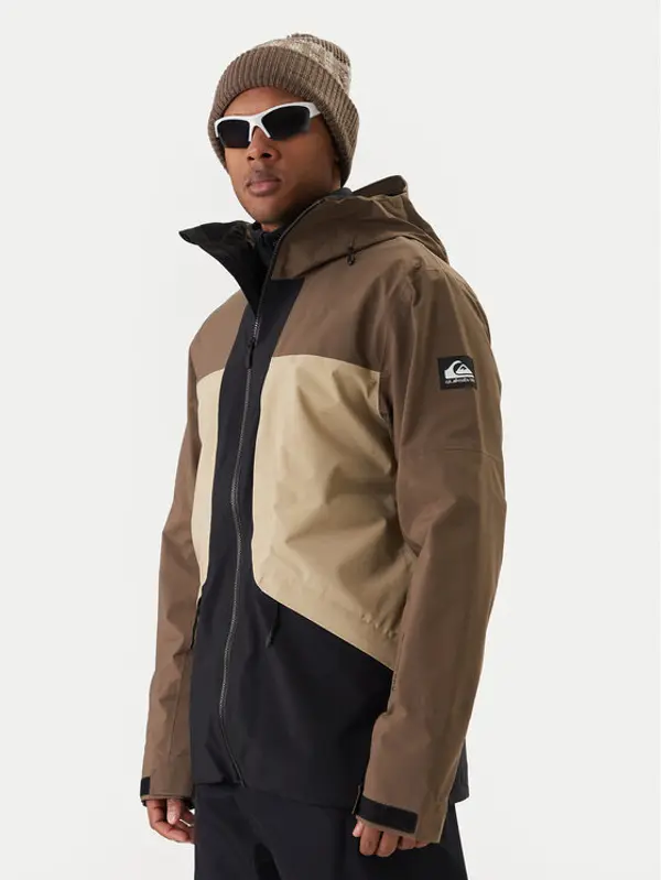 Quiksilver Quiksilver Snowboard jakna Forever Stretch Goretex Jk EQYTJ03477 Smeđa Modern Fit