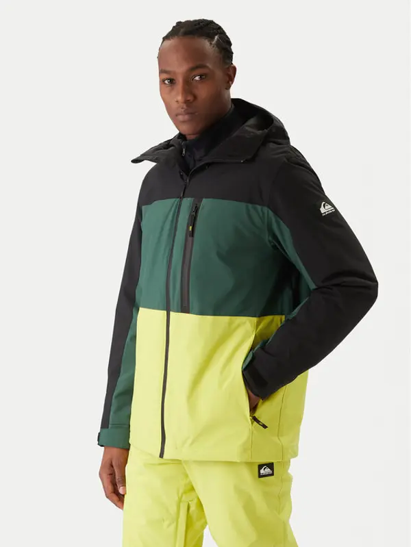 Quiksilver Quiksilver Snowboard jakna Sycamore Block 20K JK EQYTJ03503 Zelena Relaxed Fit