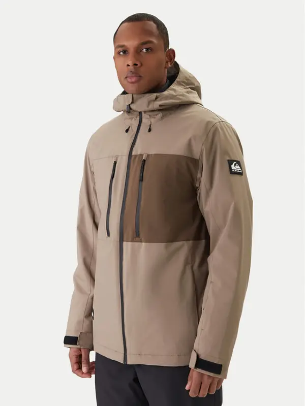 Quiksilver Quiksilver Snowboard jakna Sycamore Solid 20K EQYTJ03502 Bež Modern Fit