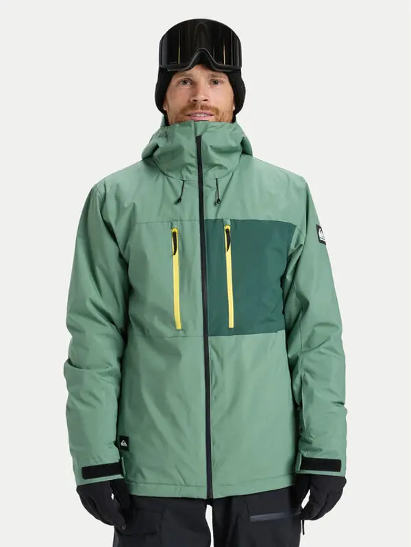 Quiksilver Quiksilver Snowboard jakna Sycamore Solid 20K EQYTJ03502 Zelena Modern Fit