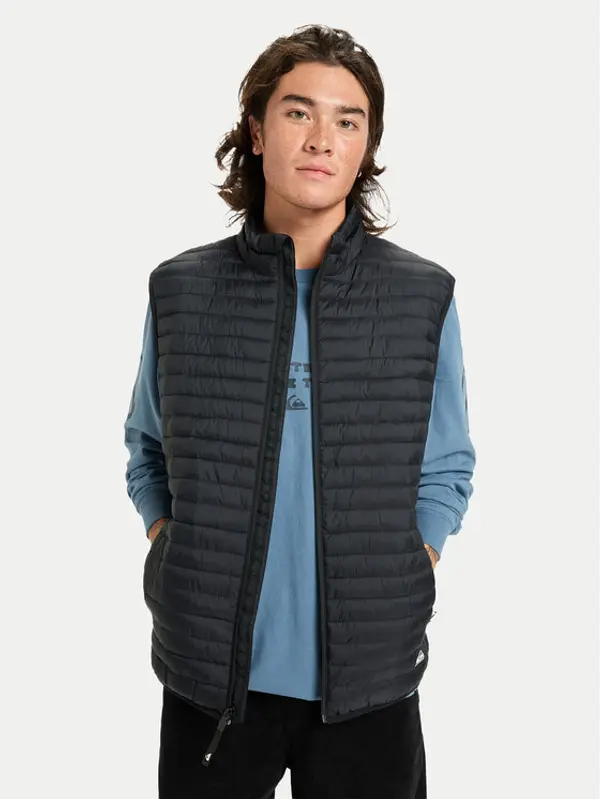 Quiksilver Quiksilver Sportski prsluk Scaly Sleeveless EQYJK04191 Crna Regular Fit