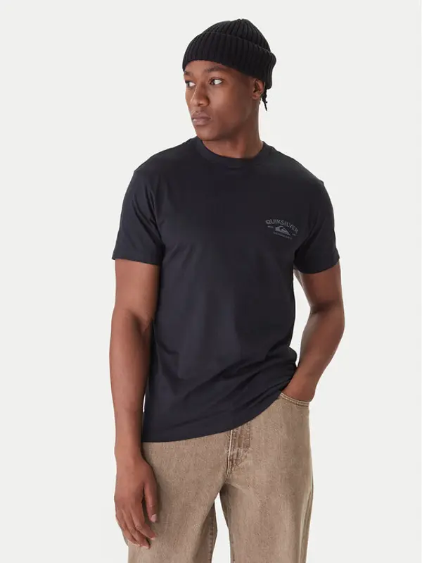 Quiksilver Quiksilver T-shirt Anchor EQYZT08178 Crna Regular Fit