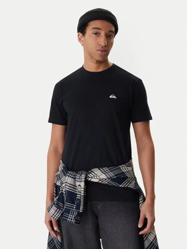 Quiksilver Quiksilver T-shirt Basic Ss EQYZT07711 Crna Regular Fit