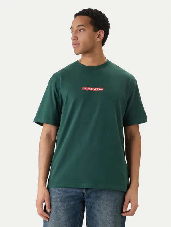 Quiksilver Quiksilver T-shirt Dna Clicker EQYZT08207 Zelena Regular Fit