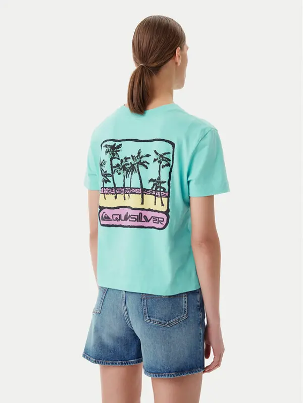 Quiksilver Quiksilver T-shirt EQWZT03181 Tirkizna