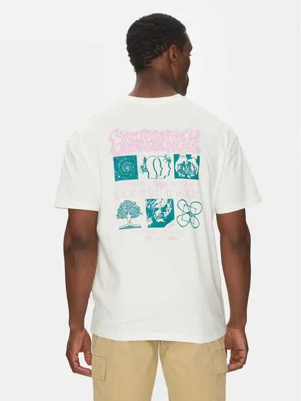 Quiksilver Quiksilver T-shirt EQYZT08032 Écru Oversize