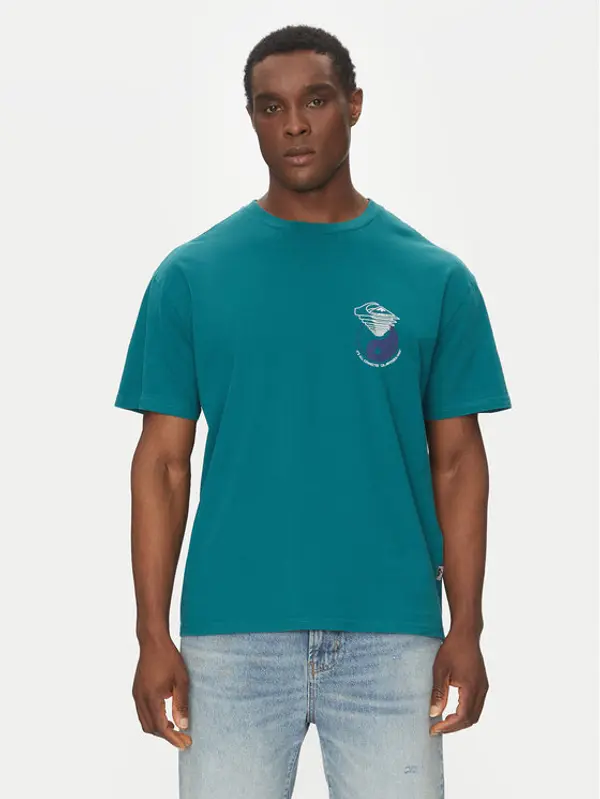 Quiksilver Quiksilver T-shirt EQYZT08033 Zelena Regular Fit