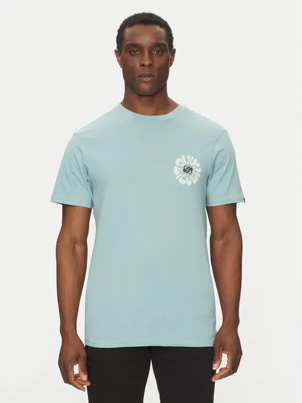 Quiksilver Quiksilver T-shirt EQYZT08036 Tirkizna Regular Fit