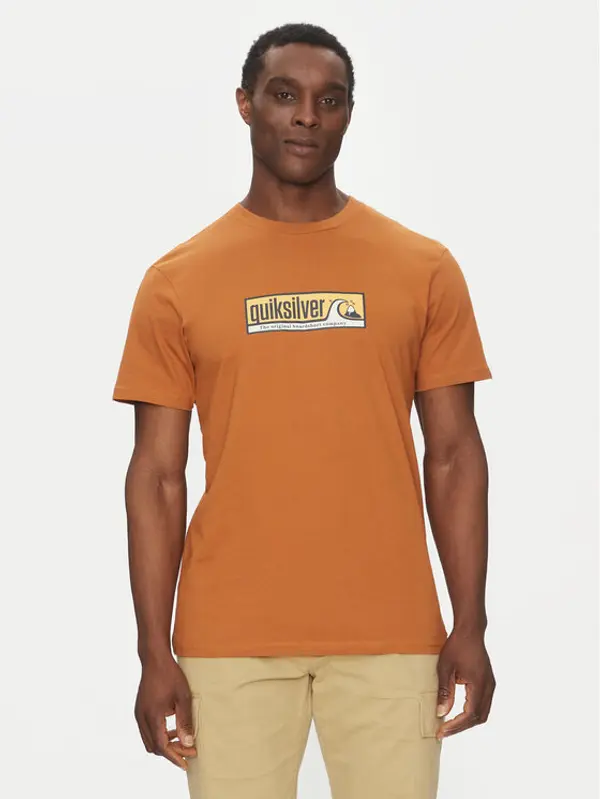 Quiksilver Quiksilver T-shirt EQYZT08040 Smeđa Regular Fit