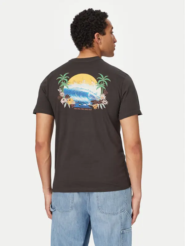 Quiksilver Quiksilver T-shirt EV Barrel Paradise EQYZT08285 Crna Regular Fit