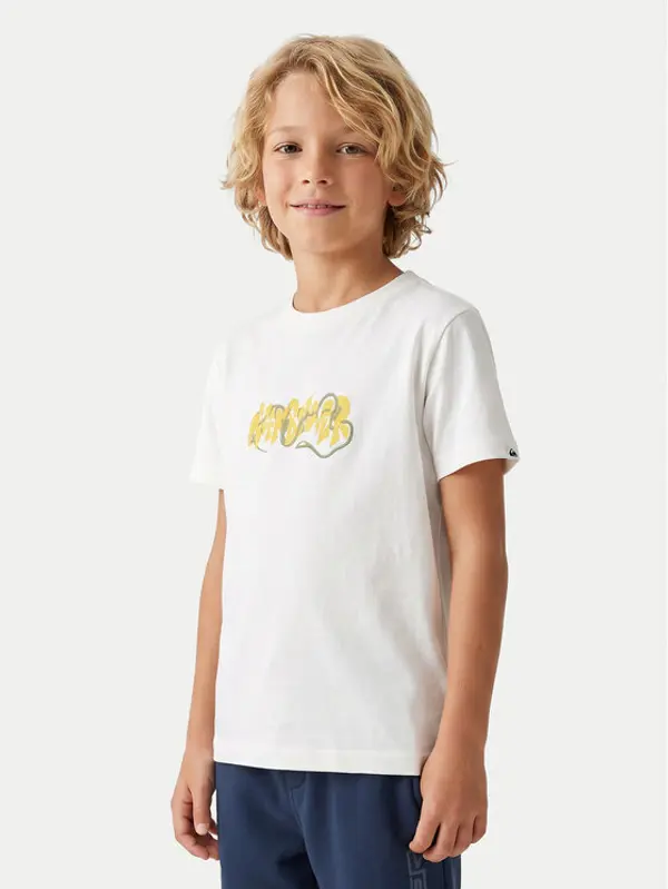 Quiksilver Quiksilver T-shirt Ev Bloomsday EQKZT03570 Bijela Regular Fit