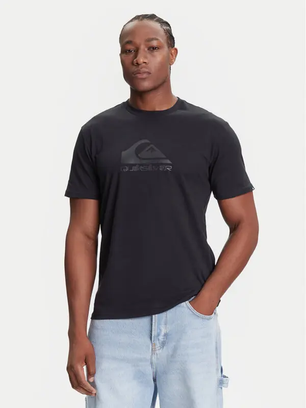 Quiksilver Quiksilver T-shirt Ev Comp Logo EQYZT08182 Crna Regular Fit