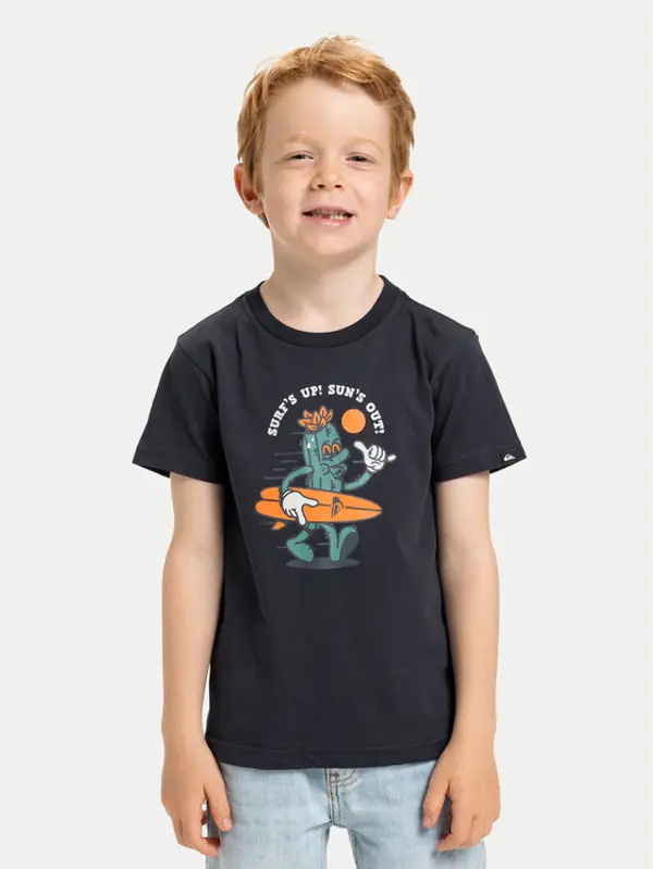 Quiksilver Quiksilver T-shirt Ev Gone Surfing EQKZT03569 Crna Regular Fit