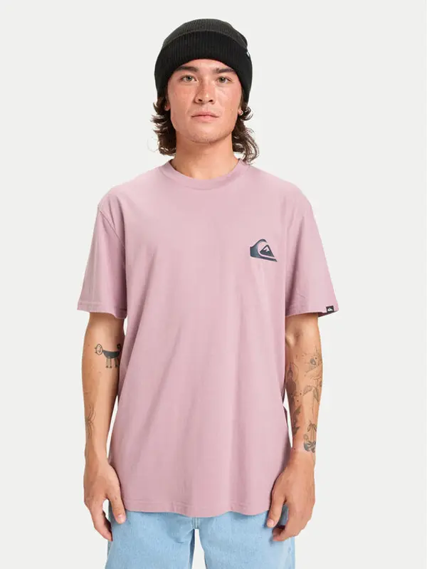 Quiksilver Quiksilver T-shirt Ev Mini Logo Ss EQYZT08181 Ljubičasta Regular Fit