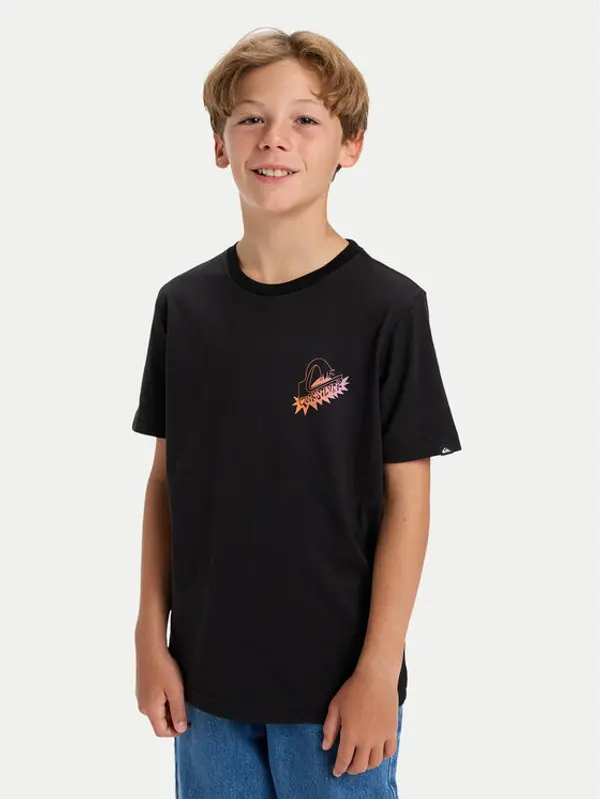 Quiksilver Quiksilver T-shirt Ev Star Ride EQBZT04900 Crna Regular Fit