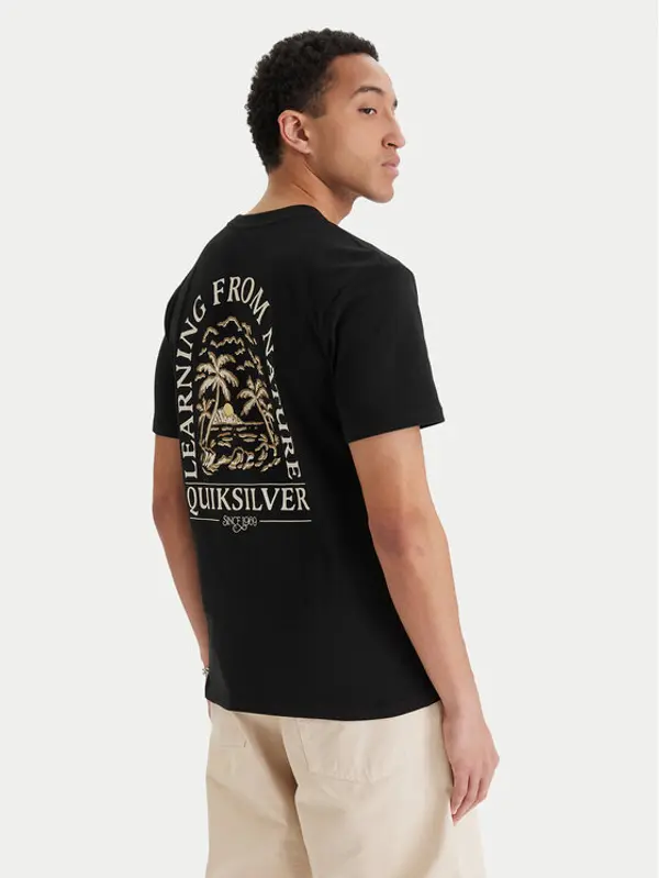 Quiksilver Quiksilver T-shirt Evo Learning From Nature EQYZT08265 Crna Regular Fit