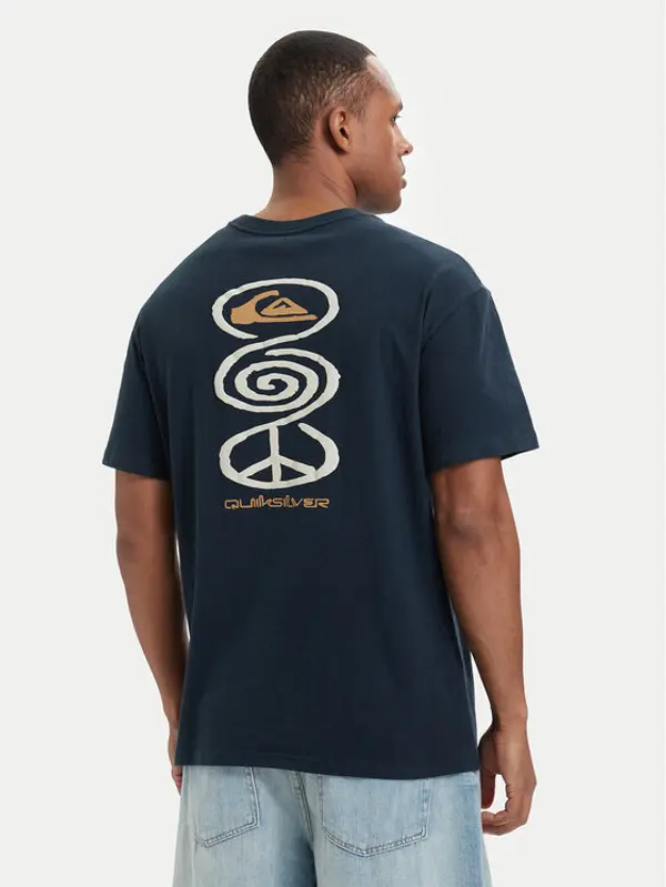 Quiksilver Quiksilver T-shirt Harmony Spiral EQYZT08304 Tamnoplava Regular Fit