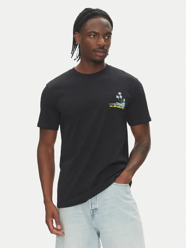 Quiksilver Quiksilver T-shirt Palm Lines Ss EQYZT08057 Crna
