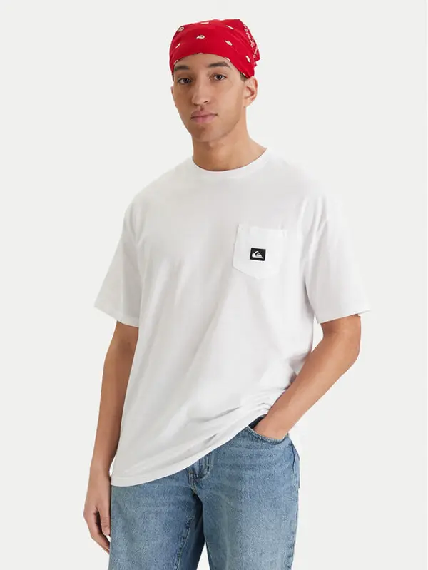Quiksilver Quiksilver T-shirt Salt Water EQYZT08205 Bijela Comfort Fit